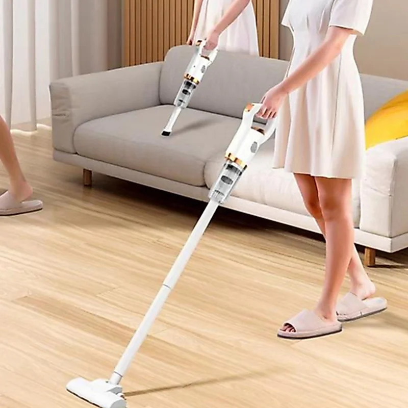 Aspirador de Pó 2 em 1 Limpeza Portátil Sem Fio Multifuncional Para Limpeza De Casa Manual