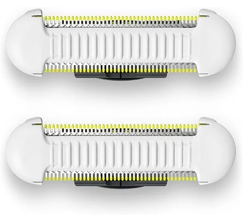Lâmina de Reposição Philips OneBlade Skin Protect - para Aparador e Barbeador Elétrico OneBlade Intimo, pacote duplo, QP229…
