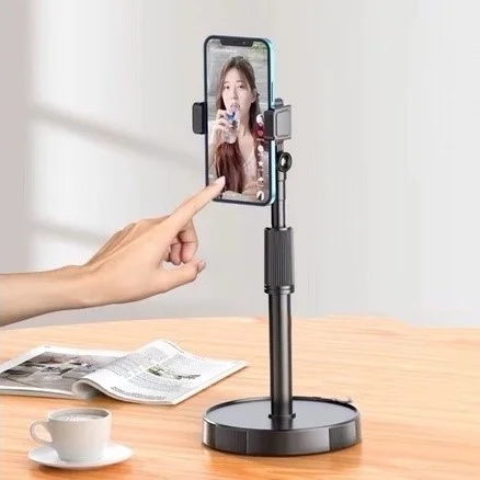 Suporte Tripé Celular Smartphone De Mesa Escritório 360º