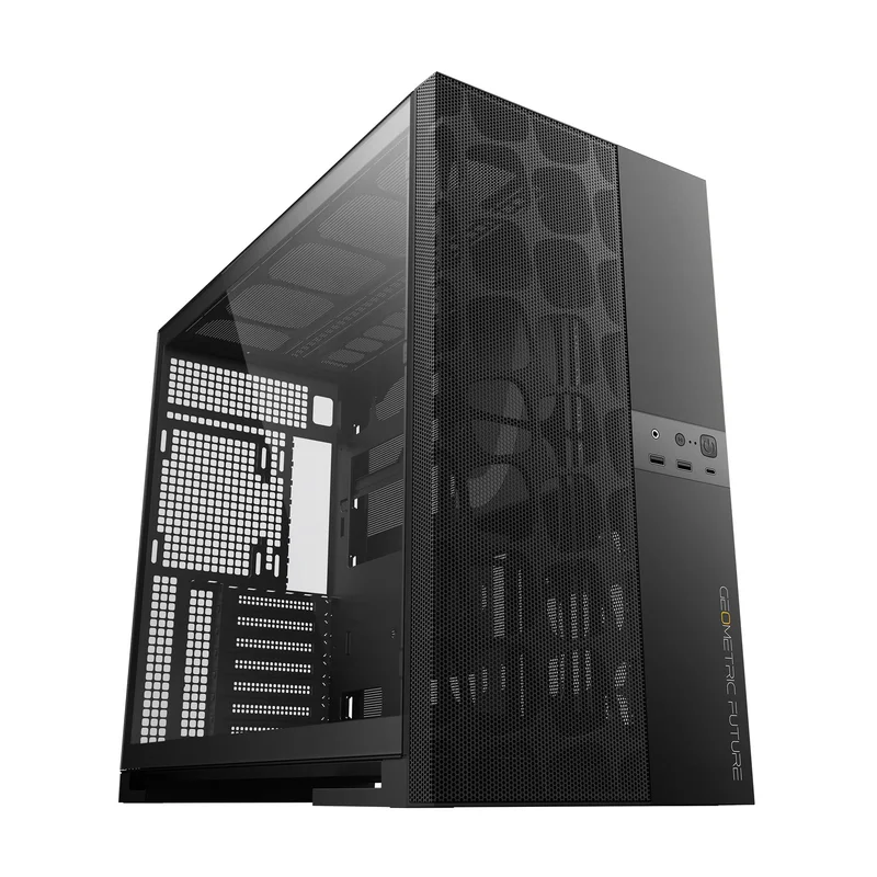 Gabinete Gamer Geometric Future Model 5 Vent PretoSem Fans GEO-M5V-B