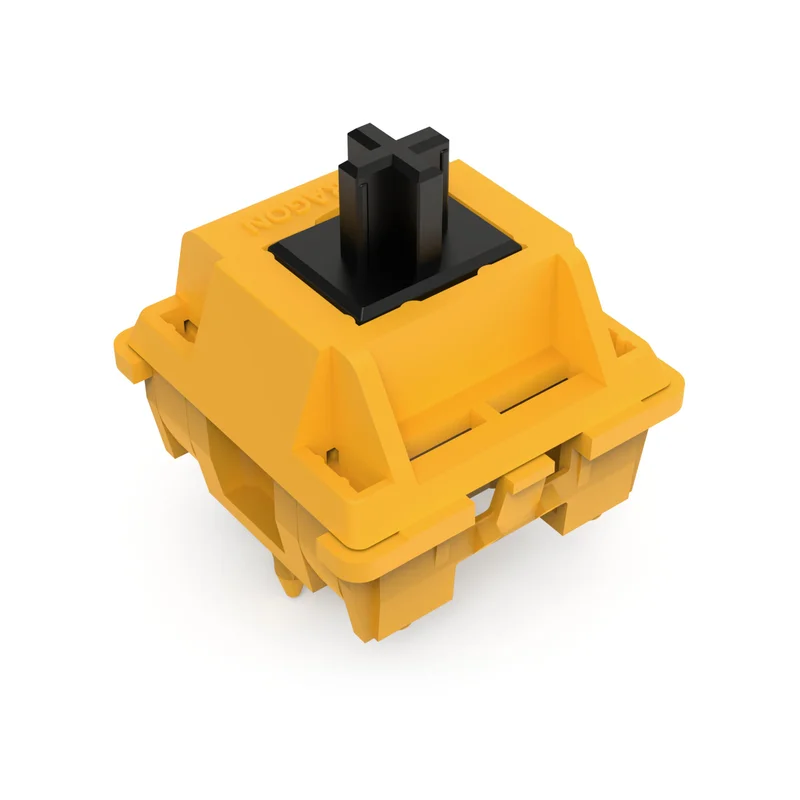Switch para Teclado Mecânico Redragon Lion Linear Amarelo e Preto 40gf 3 Pinos 38un A121-MJ