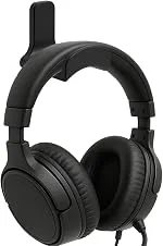 Suporte de Parede Universal para Headset, Preto, Fixação com Fita 3M ou Parafuso, Resistente até 5kg, Organizador para Fone Gamer