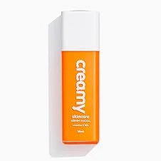 Creamy Skincare Vitamina C 30ml | Sérum Facial, Vitamina C 10%, Aumenta Firmeza da Pele, Previne Rugas Finas, Clareador de Manchas | Todos os Tipos de Pele
