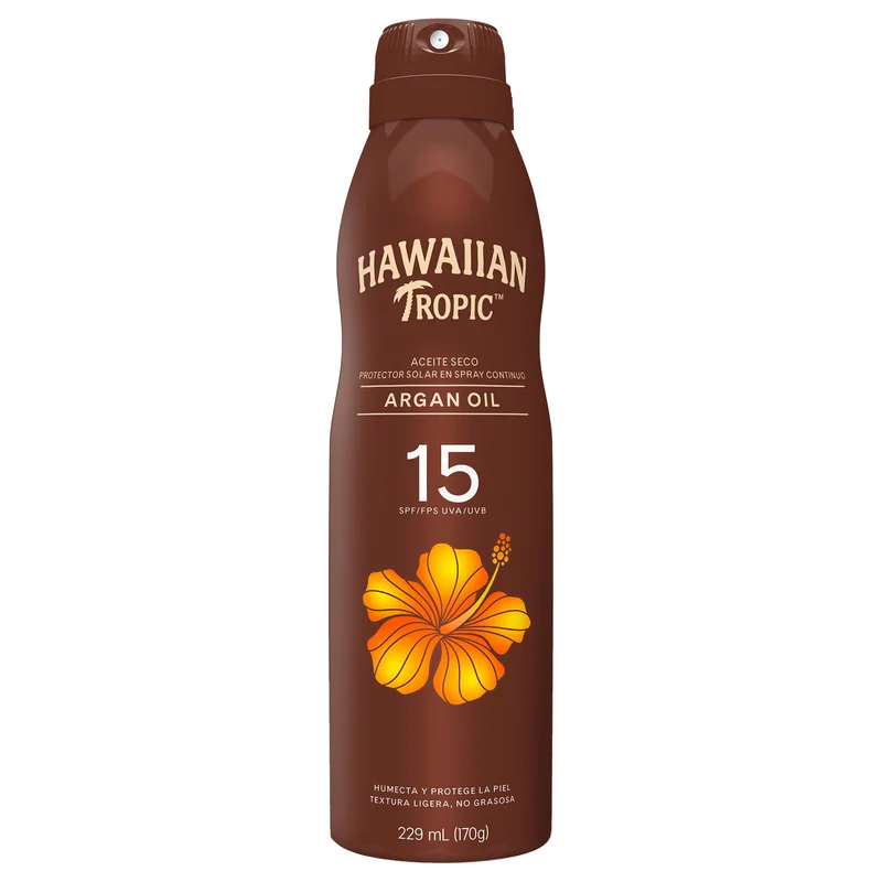 HAWAIIAN TROPIC SPRAY ACEITE SECO PROTETOR SOLAR FPS 15 170G