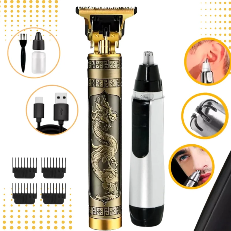 Barbeador-cuidados masculinos e aparador de pelos Maquina cortar cabelo