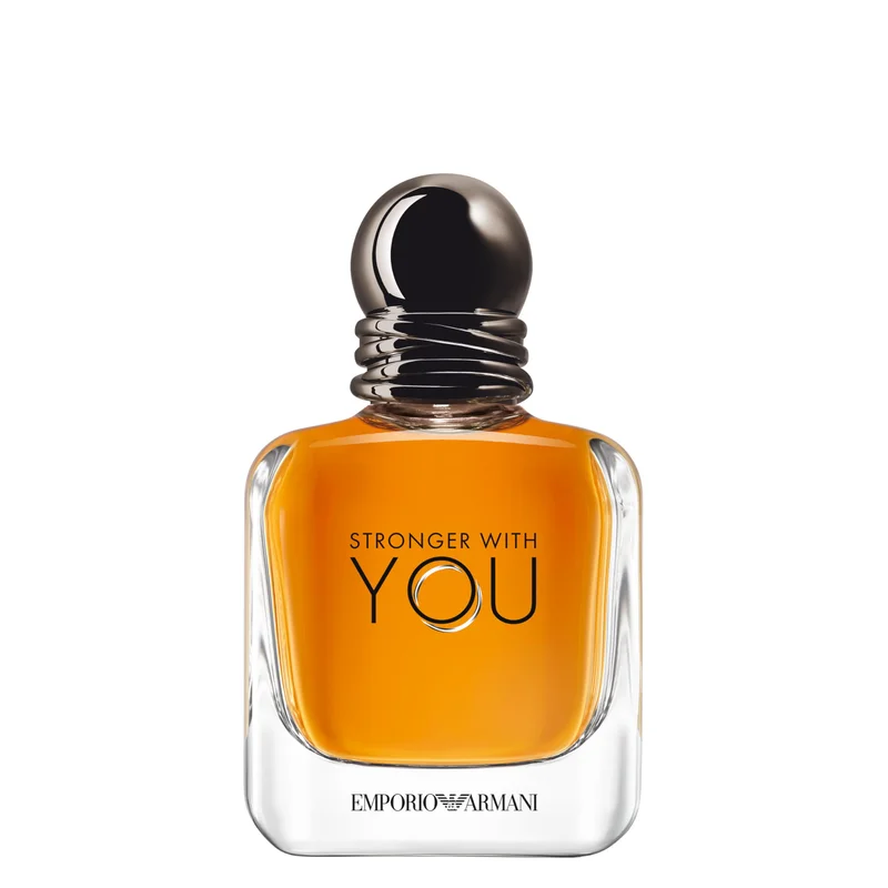 Armani Beauty, Stronger With You Eau de Toilette, Giorgio Armani Perfume Masculino, Fragrância Fougère Amadeirada com Notas Sálvia, Castanha, Baunilha e Lavanda