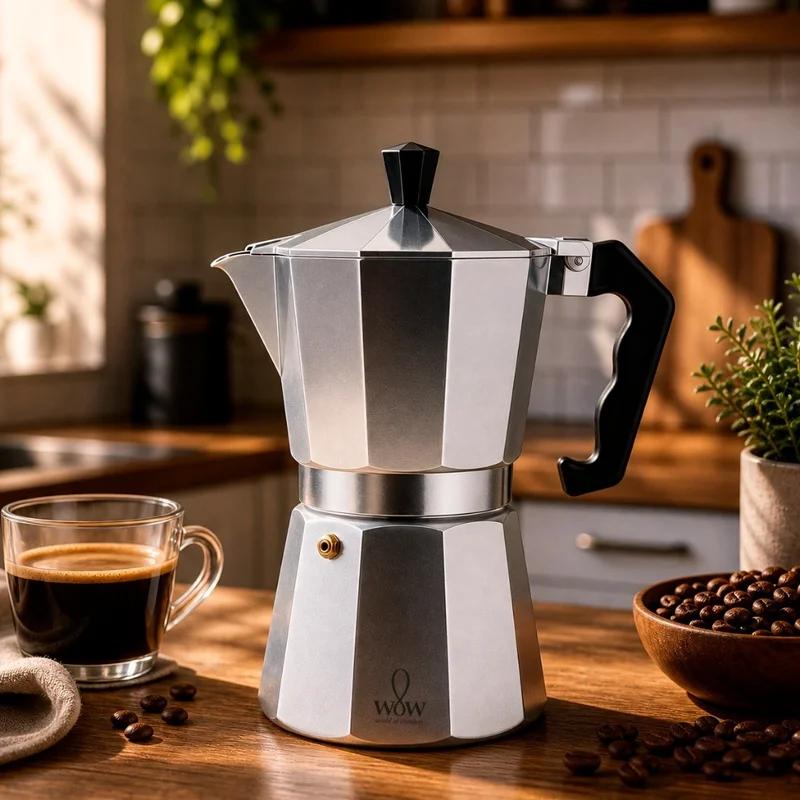 Cafeteira Italiana Premium 6 Xícaras De Alumínio