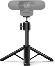Tripé para Webcam, EMEET Tripé Mini Profissional para Webcam, Alturas Ajustáveis com Cabeça Giratória 360°, Portátil e Leve, Uso Estável, Universalmente Compatível para a Maioria das Webcams/Celulares