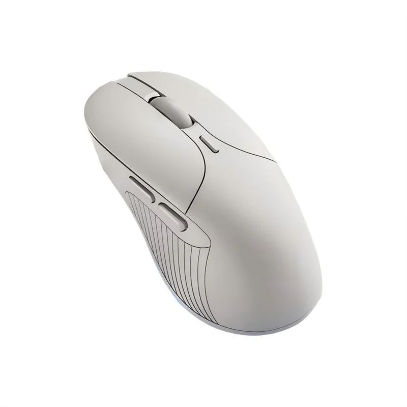 YARUIKE Mouse com Fio Silencioso Ergonômico para Escritório e Gamer, Mouse USB com 6 Botões, Design Antiderrapante, Compatível com Notebook e PC (Branco)