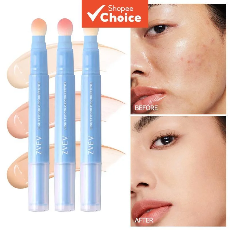 Caneta Corretiva Hidratante ZVEV, Ilumina e Longa Duração, Ideal para Olheiras e Manchas