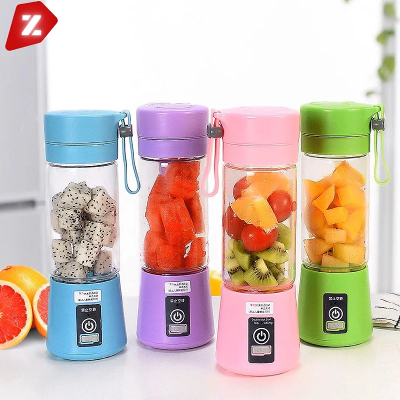 Mini Liquidificador Portátil Shake 6 Laminas + Cabo USB