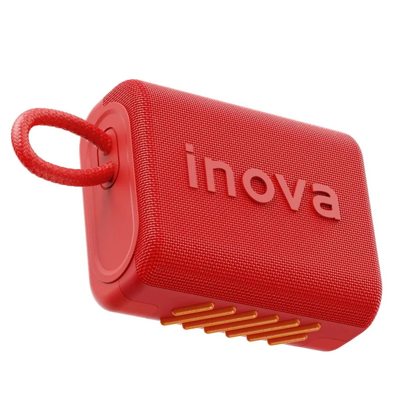 Caixa de Som, inava, Go- 5, Caixa de Som Portáteis Bluetooth,Terceira geração, 15h de reprodução, À Prova D'água IP67, TWS/USB/TF(Vermelho)