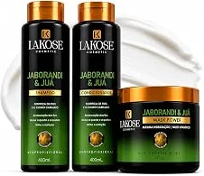 Kit Lakose Jaborandi Juá Shampoo Condicionador Máscara Profissional 3 Peças
