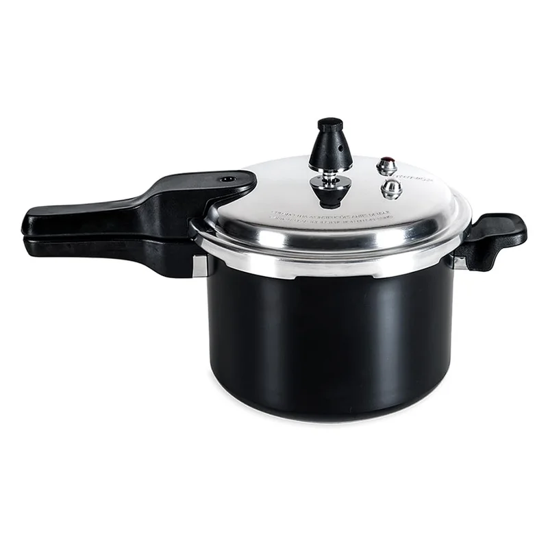 Brinox - Panela de Pressão Ceramic Life Super com Fundo de Indução 5,4L - Preto