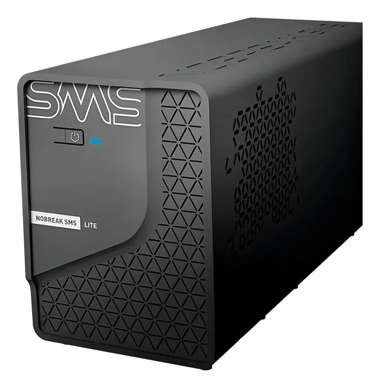 Nobreak SMS Lite 1200VA Entrada Bivolt 115V/220V - Saída 115V | 6 Tomadas | Senoidal por Aproximação | Indicado para PC, Notebook, Videogames, Modem, Roteador e Outros
