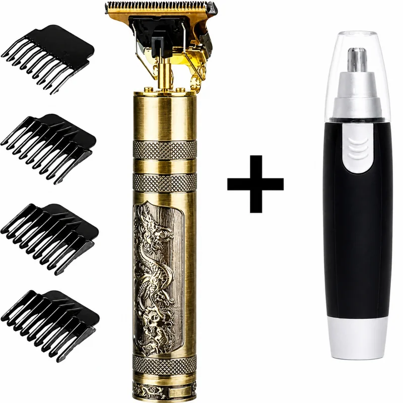 cuidados masculinos - Barbeador e aparador de pelos Maquina cortar cabelo dragão