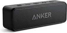 Anker soundcore 2 Caixa de Som Bluetooth Portátil com 12W de Som Estéreo, Bluetooth 5, BassUp, à Prova d'Água IPX7, 24 Horas de Reprodução, Emparelhamento Estéreo Sem Fio, Ideal para Casa e Viagens
