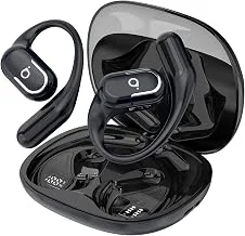 Fone De Ouvido Bluetooth Esportes, Basike T7, IPX6/OWS, Tela LED Dupla, Fone de Ouvido Estéreo Hi-Fi, Suporta Chamadas de Voz, 60 Horas em Standby Para Corrida e Exercícios ao Ar Livre (PRO Azul)