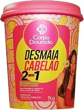 Corpo Dourado – Creme para Pentear e Hidratante Desmaia Cabelão 1kg