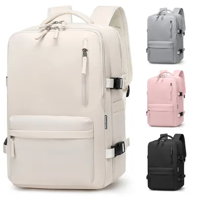 Mochila De Viagem Feminina Multifuncional Impermeável Reforçada Expansível para Trilha Esportiva