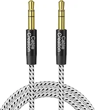 CableCreation Cabo de áudio de 3,5 mm 1,8 metros, cabo auxiliar estéreo de 1/8", macho para macho para fones de ouvido, carro, alto-falante, iPods, iPads, Echo, Soundbox, sistema Hi-Fi