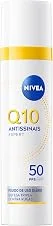 NIVEA Q10 Antissinais Fluido Diário FPS 50 40ml, Reduz e Combate Rugas, Pré-Maquiagem, Toque Seco, Tecnologia Glycostop, Cuidado Facial
