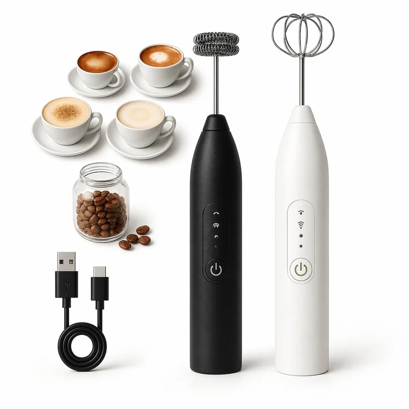 Mixer Portátil USB Recarregável 3 Velocidades com Fuê Inox Elétrico