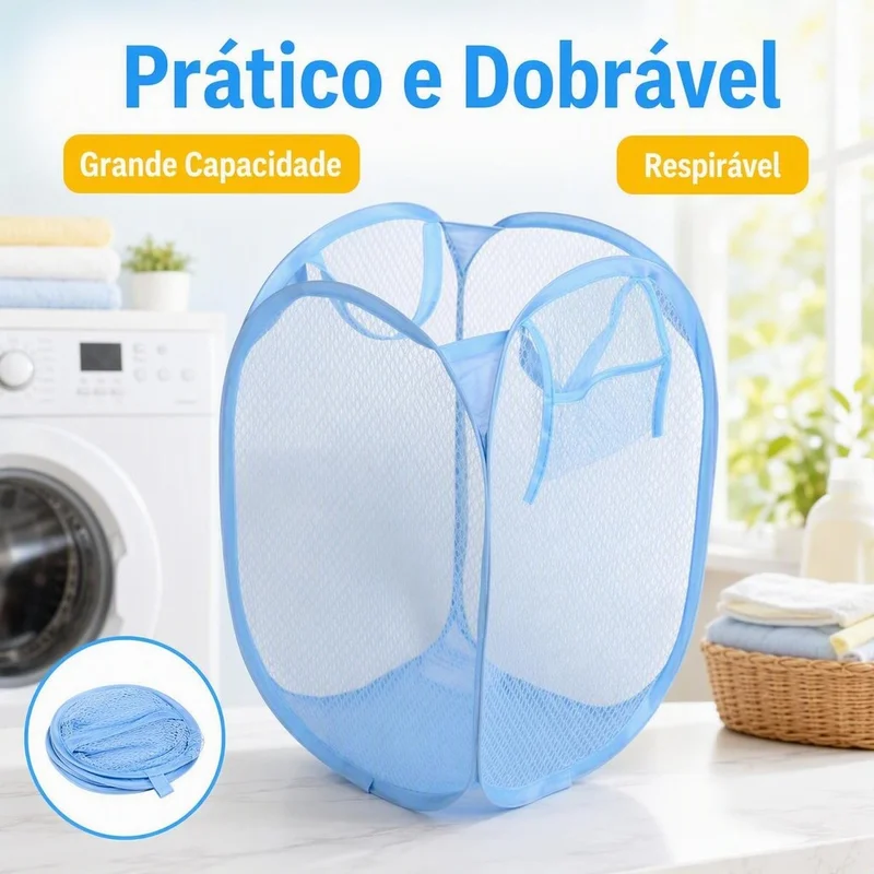 1 Rosa/Preto/Azul Cesto De Roupa Caixa Dobrável Para Armazenagem E Organização De Vestuário Brinquedos