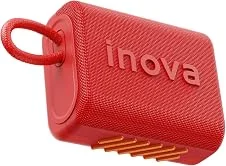 Caixa de Som, inava, Go- 5, Caixa de Som Portáteis Bluetooth,Terceira geração, 15h de reprodução, À Prova D'água IP67, TWS/USB/TF(Vermelho)