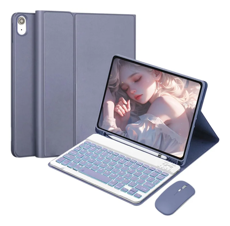 Capa + Teclado Bluetooth + Mouse Para Samsung Galaxy Tab A9+(2023) / A11+ (2025)
