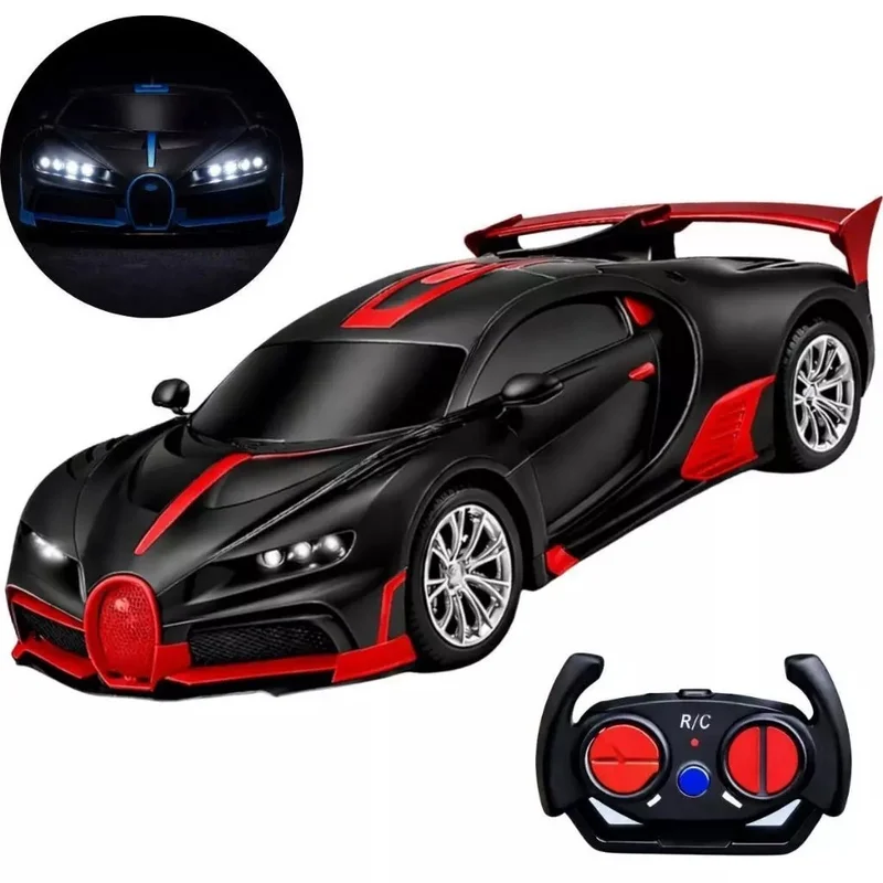Carrinho de Controle Remoto Esportivo Com Luz Super Rápido Veloz Brinquedo Menino