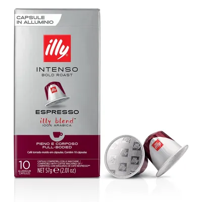 Illy Café Cápsulas Compatíveis com Nespresso* Intenso