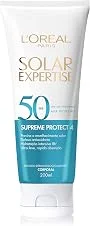 L'Oréal Paris Solar Expertise Supreme Protetor Solar Corporal FPS 50, com Mexoryl X4, Hidratação Intensiva 8h e Ação Antioxidante, Pele Macia e Toque Aveludado, 200ml