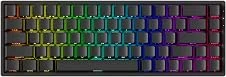 Teclado Magnético Gamer Akko Monsgeek Fun68 RGB Preto 8K Switch Akko Glare Linear Hall Effect ANSI Rapid Trigger SOCD DKS Mod Tap