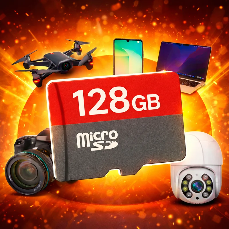 Cartao de Memoria 128Gb Micro SD ultra 100MB/s para celular e Câmera Wi-fi Drone Celular Tablet Notebook