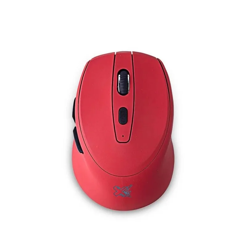 Mouse Sem Fio Maxprint Oriente Vermelho – Conexão 2.4GHz, Design Ergonômico, Plug & Play