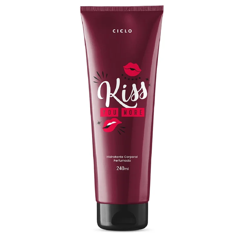 Loção Hidratante Perfumada Kiss More Feminino 240ml Creme Corpo Ciclo Cosmeticos