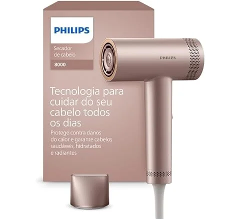 Secador de Cabelo Philips Série 8000 ThermoShield 1400W 110V