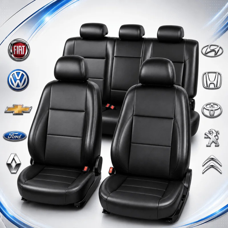 Capa Para Banco de Carro Couro Impermeável Universal Automotivo Premium