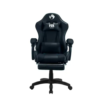 Cadeira Gamer Fox Racer Zerda com Apoio de Pés Preta - W20