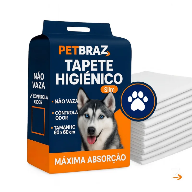 Tapete Higiênico Descartável para Cachorro Unidades 60x60 cm - Fralda Pet Xixi Cão Pequeno Médio