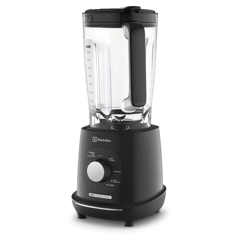 Electrolux Liquidificador 1300W 3,2L com TriForce, 12 Velocidades, Lâminas TruFlow, Função Pulsar 3 em 1 Preto EBL1300 127v