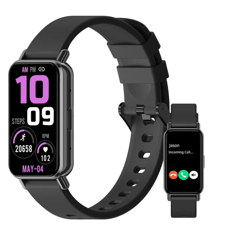PEJE Band 1,1.45" TFT Tela, Smartwatchs,IP68 à Prova d‘Água,Relogio Smartwatch Feminino,100+ Modos Esportivos, Notificações Inteligentes, Assistente de Voz, Compatível com iOS/Android(Preto)