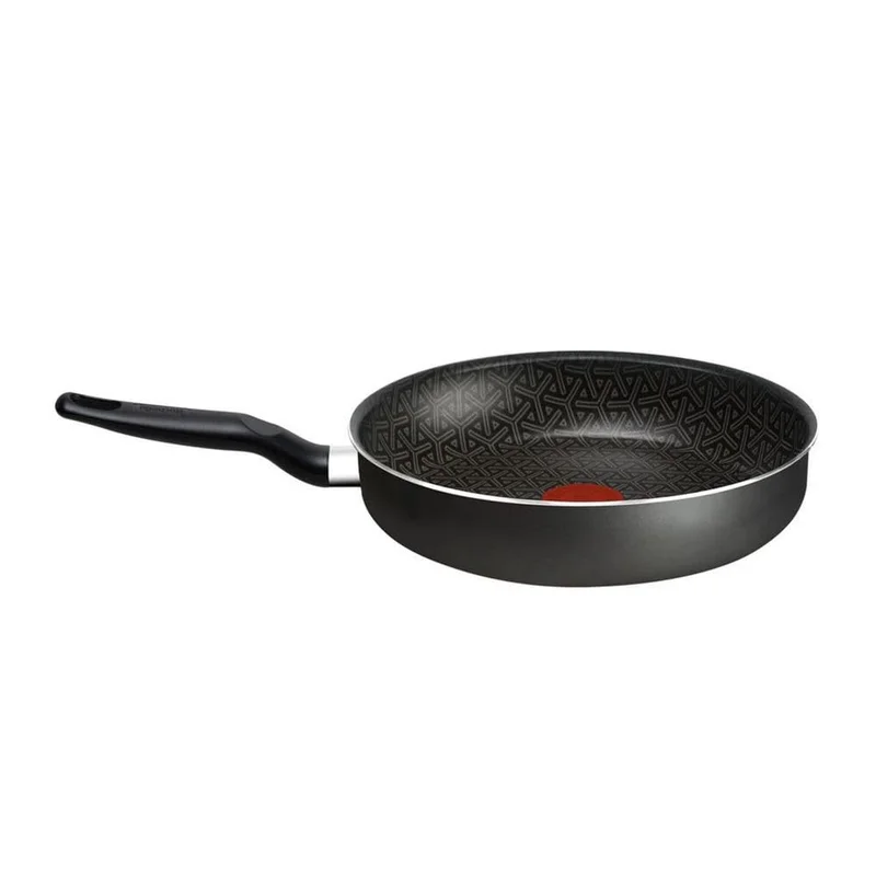 Frigideira Funda Rochedo Robusta Grafite 24cm com Antiaderente Resist 3X, Reforçado com Partículas Minerais, Alta Espessura, Base Limpa Fácil e Thermo-Sinal