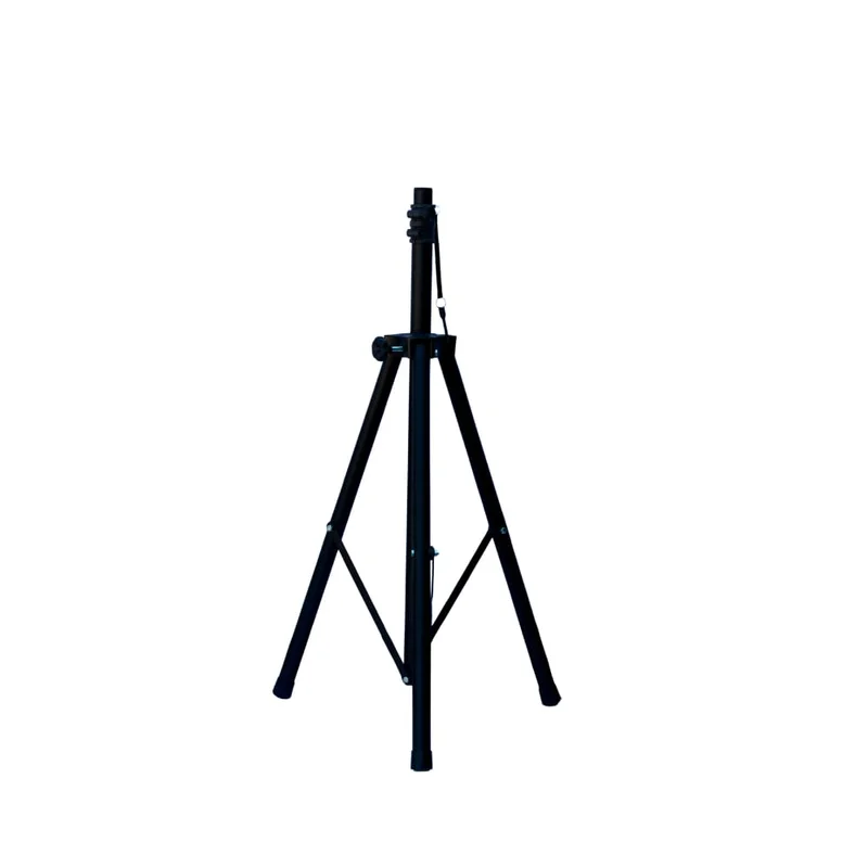 Suporte para Caixa de Som Universal, 5 a 15 Polegadas, Altura Ajustável 95cm a 1,80m, Aço de Alta Resistência, Preto