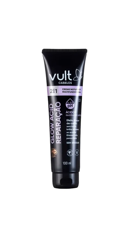 VULT CREME CAPILAR NOTURNO GLOW ACID REPAR 100ml
