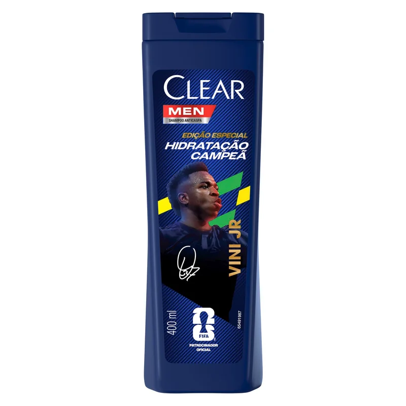Clear Men Shampoo Anticaspa Vini Jr. Hidratação Campeã 400ml