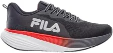 Tenis Fila Agile Masculino, Black/Asphalt/Flame Scarlet, 41
