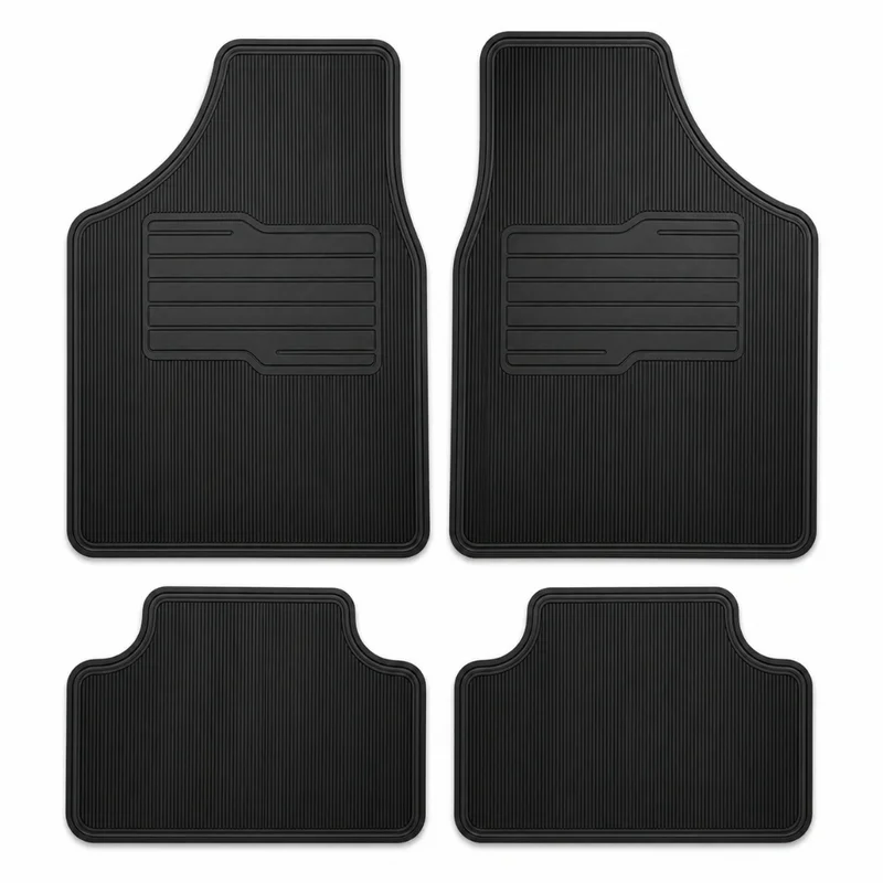 Tapete Automotivo Borracha Carro 4 Peças Reforçado Antiderrapante Universal