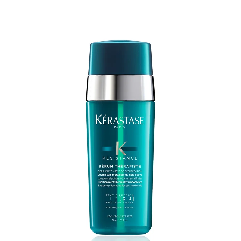 Sérum Capilar Reparador para Cabelos Danificados e Pontas Duplas com Proteção Térmica até 230°C e Sève de Résurrection Kérastase Résistance Thérapiste 30ml